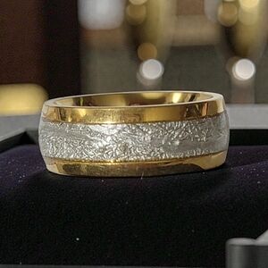 Elegant Men's Two-Tone Ring